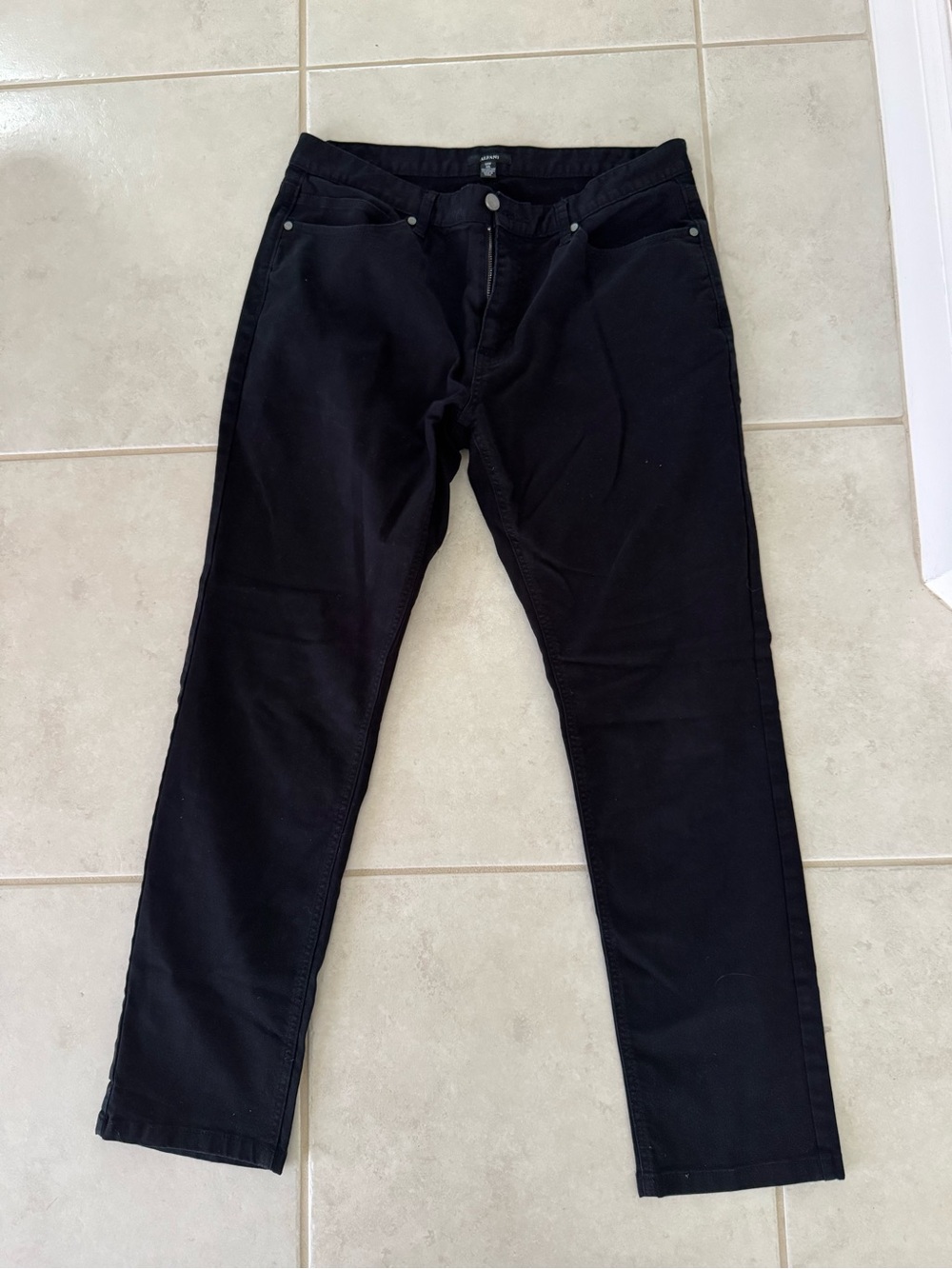 Alfani Men's Black Straight Jeans